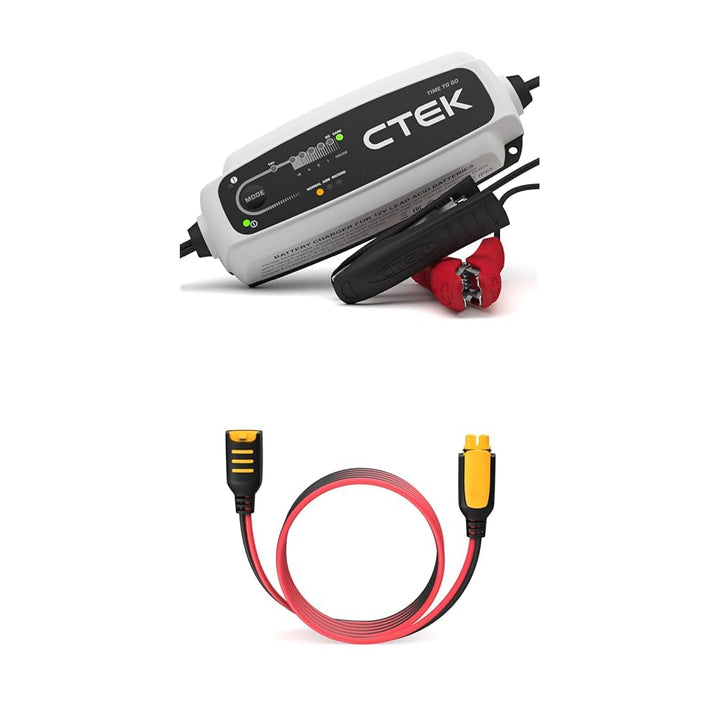 CTEK CT5 Time to Go - Vollautomatisches Batterieladegerät mit Coutdown-Display 12V, 5 Amp - EU Steck