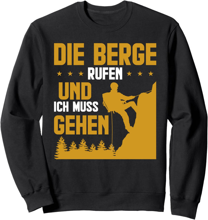 Climbing Boulder Kletterer Fels Klettern Bergsteiger Sweatshirt