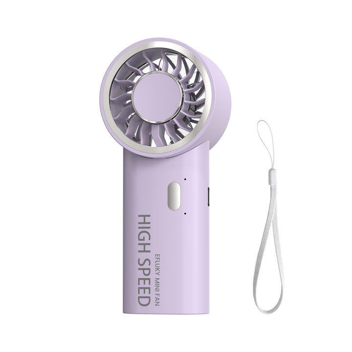 efluky Handventilator, Mini Hochgeschwindigkeits-Ventilator, USB wiederaufladbar mit 5 Geschwindigke