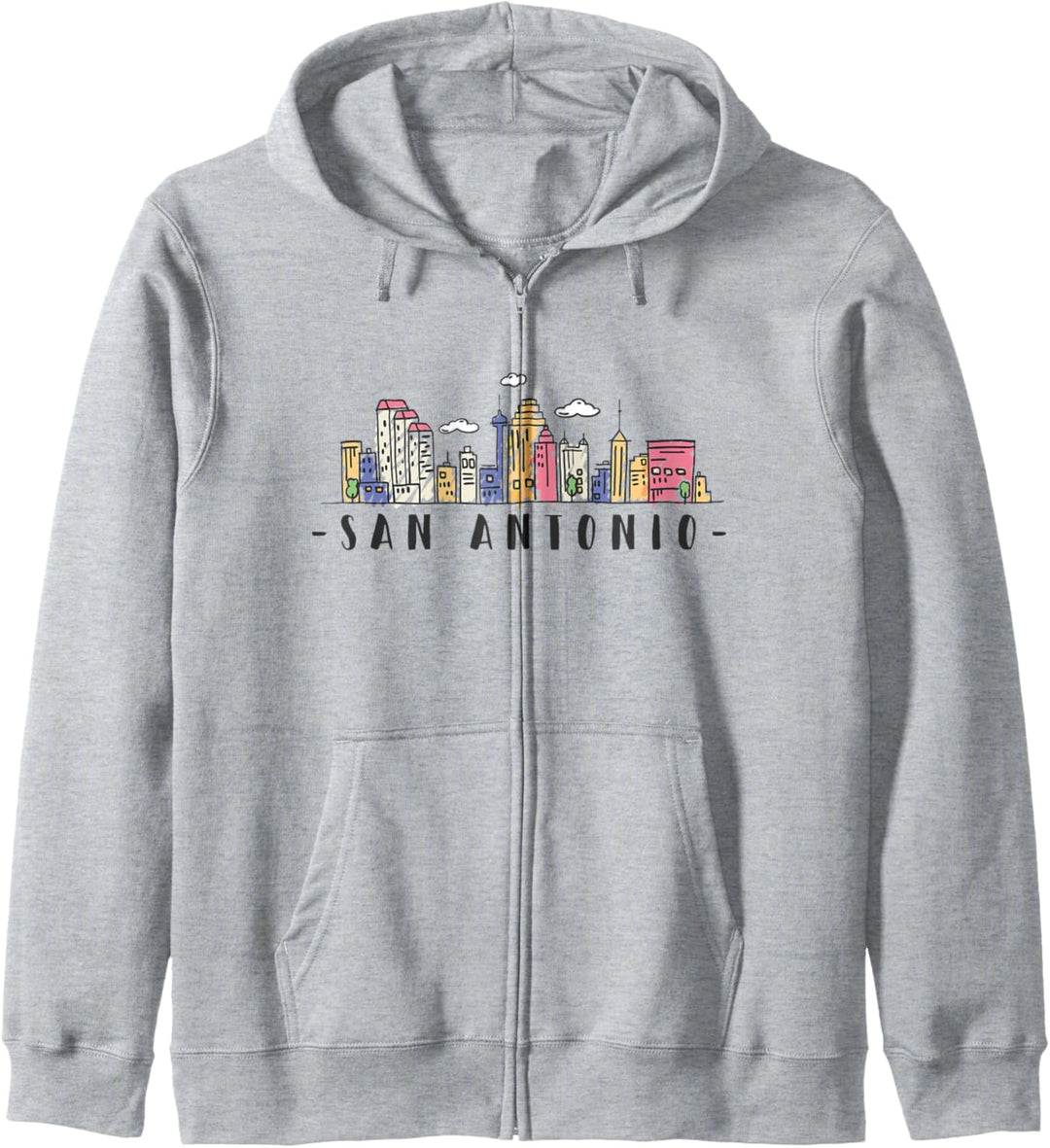 San Antonio Skyline Texas Pride City Souvenir Geschenk Kapuzenjacke