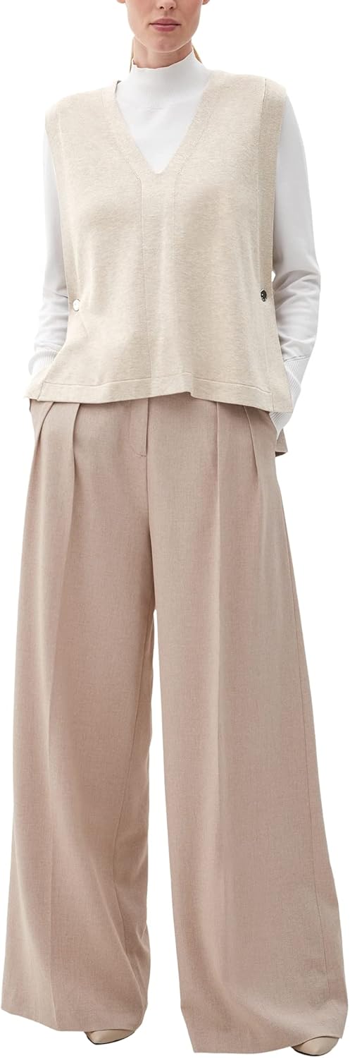 s.Oliver BLACK LABEL Damen Pullunder M Beige 81x0, M Beige 81x0