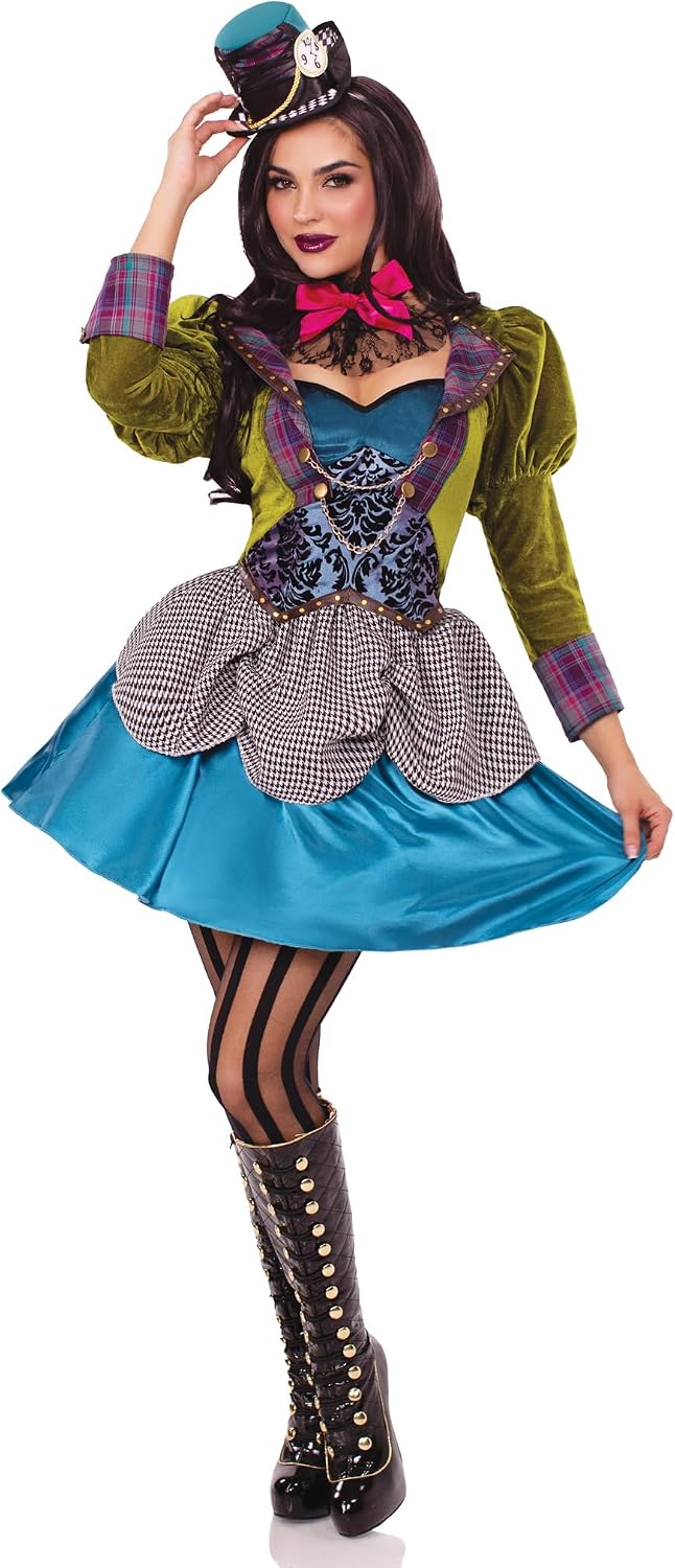 Leg Avenue Damen - Deluxe Mad Hatter Kostüm M Single, M Single