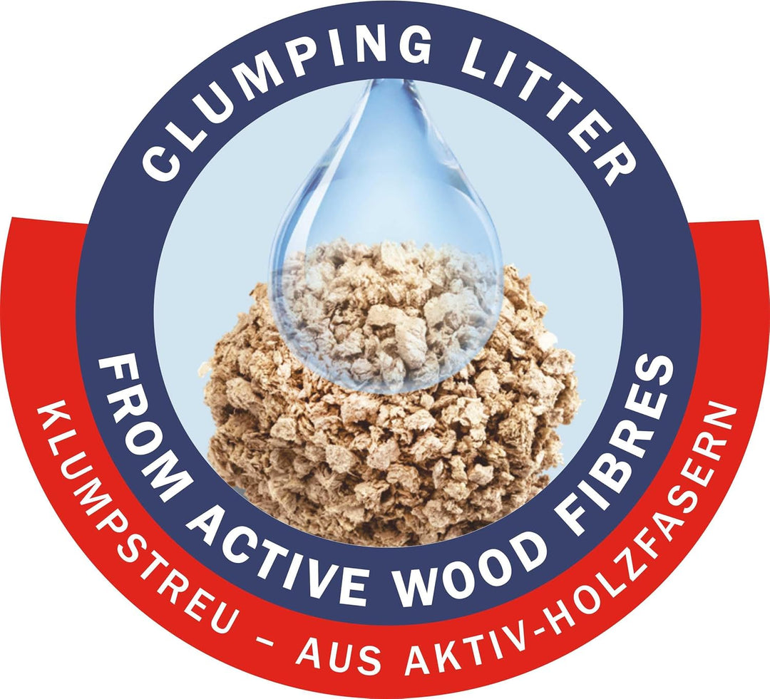 Cat's Best Sensitive, 100 % pflanzliche Katzenstreu, fest klumpend und antibakteriell aus veredelten