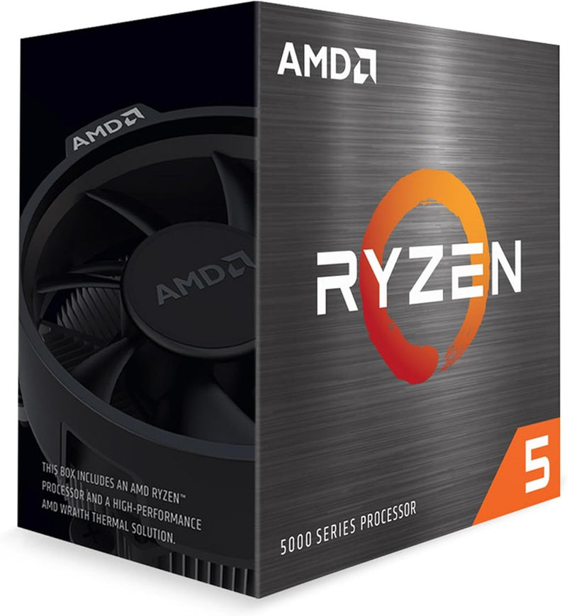 AMD Ryzen 5 5600 Prozessor (Basistakt: 3.5GHz, Max. Leistungstakt: bis zu 4.4GHz, 6 Kerne, L3-Cache