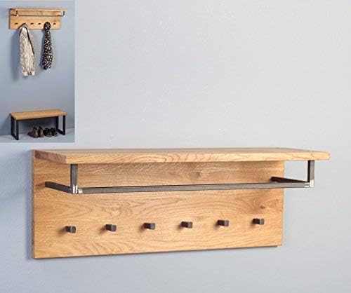 M2 Kollektion 831522 Bolton Garderobe, Holz, wildeiche, 80 x 30 x 26 cm