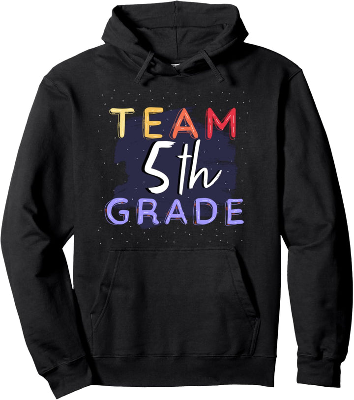 Team 5. Klasse | Buntes Schüler oder Lehrer Outfit Spruch Pullover Hoodie