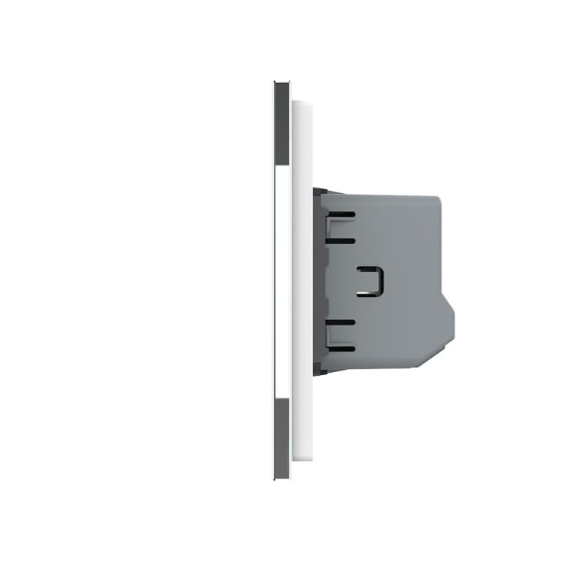 Touch Dimmer Lichtschalter Wandschalter Schalter Unterputz mit Glasblende in weiss