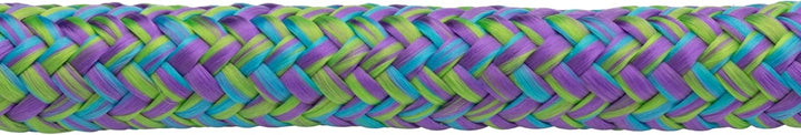 Weaver Leather Poly Cowboy Leine mit Druckknopf, 1,6 cm x 2,4 m, Dunkelviolett/Himmelblau/Limettengr