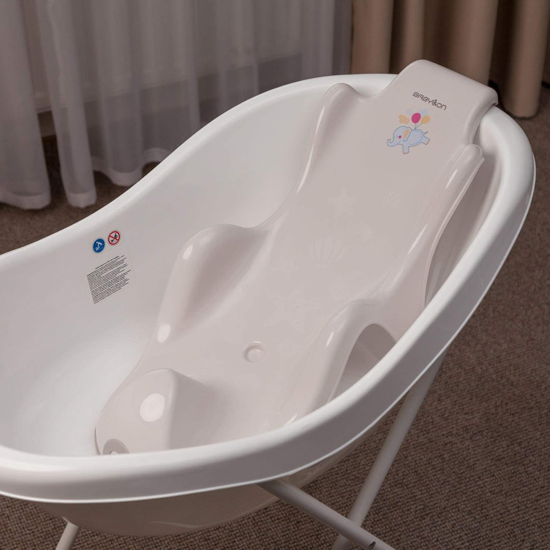 BABYLON Aqua Grand Baby Badewannensitz, ab 0-6 Monate, Antirutsch, Grau, grau