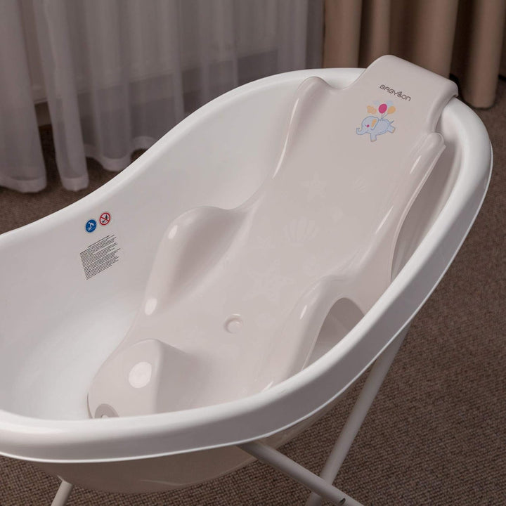 BABYLON Aqua Grand Baby Badewannensitz, ab 0-6 Monate, Antirutsch, Grau, grau