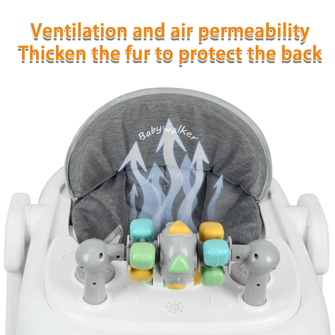 Lauflernhilfe für Babys, 2-in-1, mit abnehmbarem musikalischen Aktivitätstablett, Lauflernhilfe für