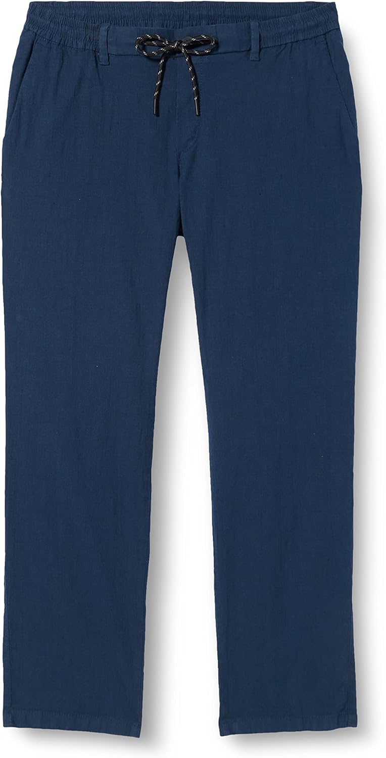 EUREX by Brax Herren Theo Linen Flex Hose 40W / 32L Blau, 40W / 32L Blau
