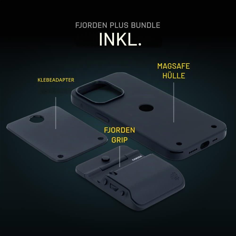 FJORDEN Plus Bundle für iPhone 14 Pro Max – inklusive Kameragriff Handyhülle (MagSafe kompatibel) –