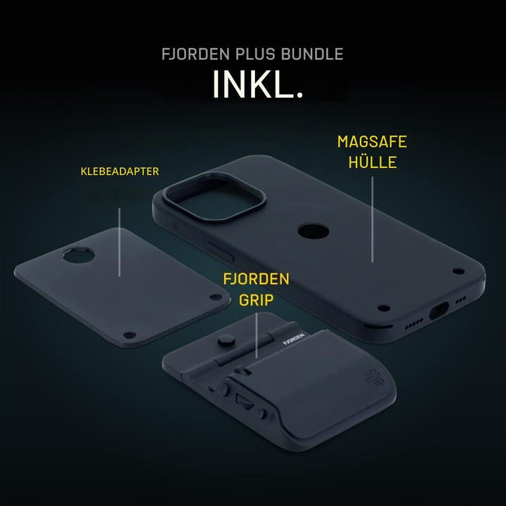 FJORDEN Plus Bundle für iPhone 14 Pro Max – inklusive Kameragriff Handyhülle (MagSafe kompatibel) –