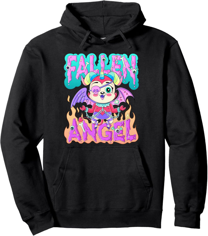 Kawaii Belial Demon The Fallen Angel Pastell Goth Harajuku Pullover Hoodie