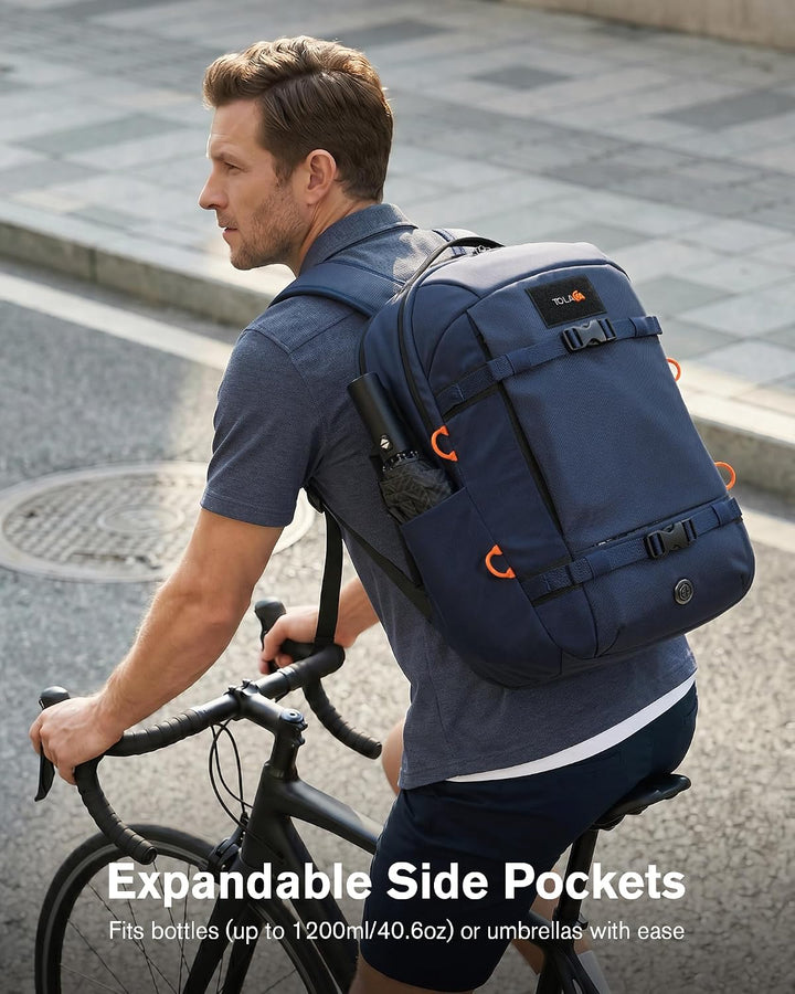 Tolaccea Reiserucksack 30L Damen Herren, Handgepäck Rucksack 16 Zoll Laptop | Nachhaltiges RPET. 180