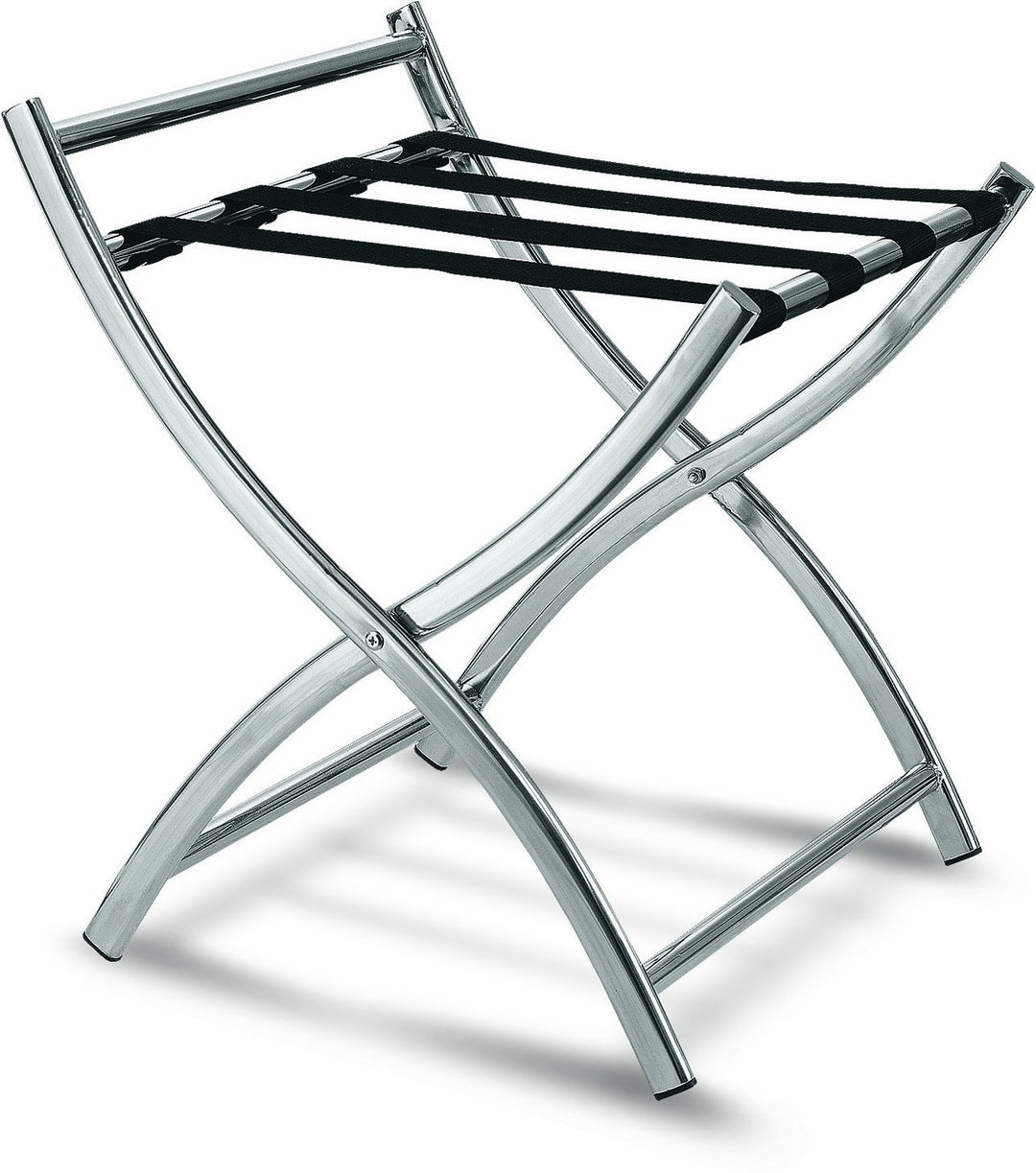 Kofferständer mit Wandschutz im hochwertigem Edelstahl - Design