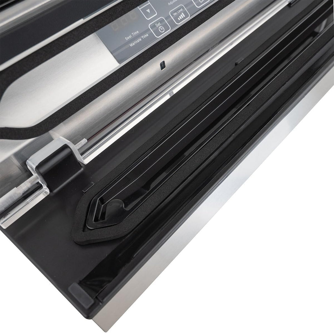 Beutel-Vakuumiergerät BVM016DP – Profi Vakuumierer 16 l/min mit 400 mm Schweissnaht aus Edelstahl –