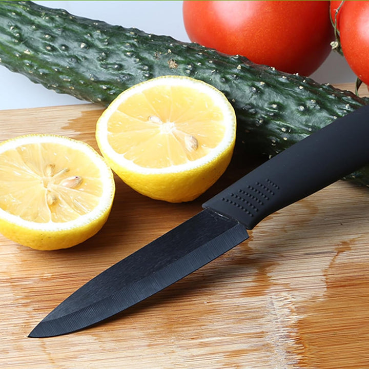 Keramikmesser Set, Ergonomischer Griff, Keramikmesser Set mit Schutzhülle (3 Teilig Keramik Messer u