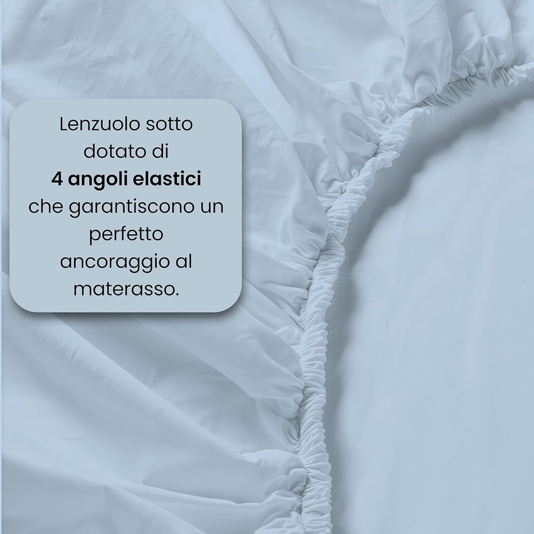 Italienisch Doppel-Bettwäsche Bettwäsche blau 250 x 300 cm 250 x 300 cm Hellblau, 250 x 300 cm Hellb