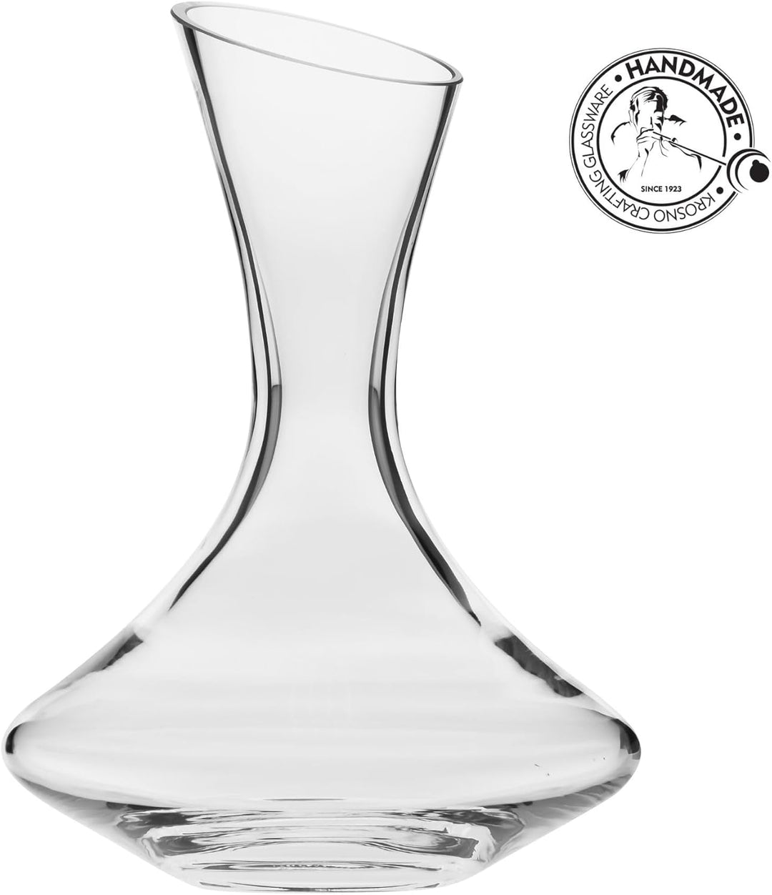 KROSNO Dekanter Weinkaraffe | 750 ML | Handgefertigt | Perfekt für Zuhause, Restaurants, Partys und