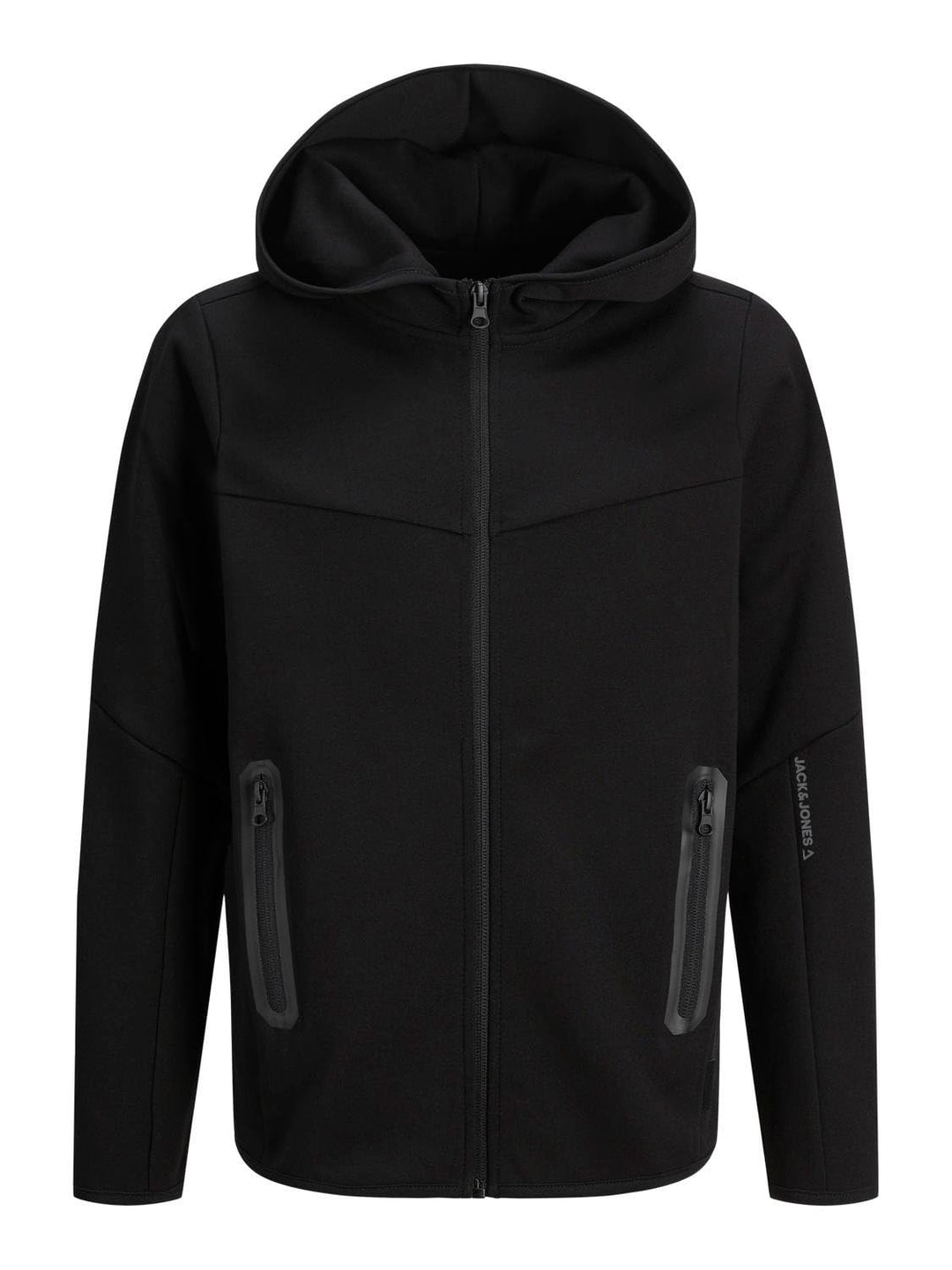 JACK & JONES Boy Kapuzenjacke Einfarbig Kapuzenjacke Junior 140 Schwarz, 140 Schwarz
