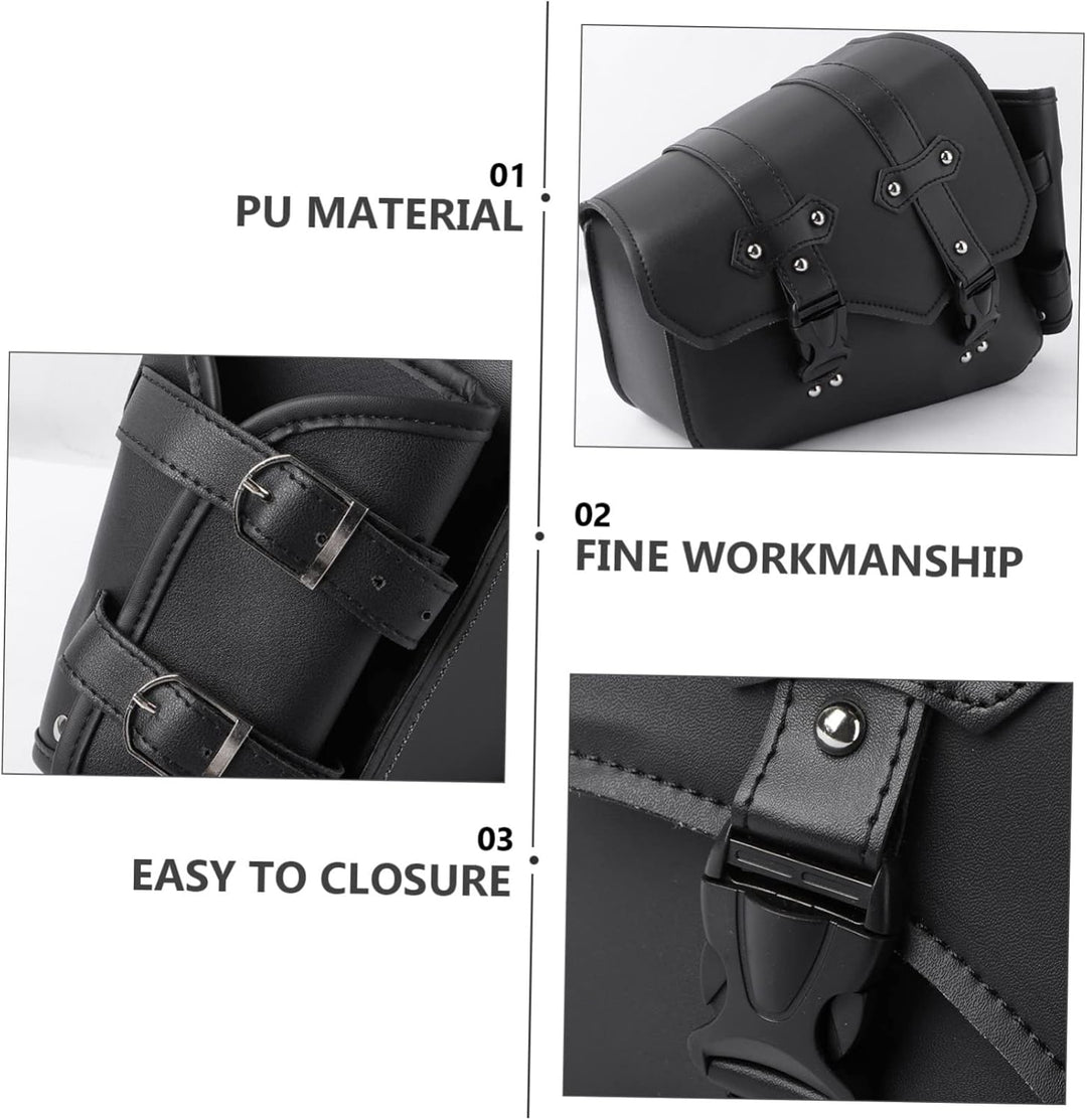 BESPORTBLE Motorradtasche Seitentasche Links Satteltasche PU Leder Wasserdicht Motorräder Gepäckträg