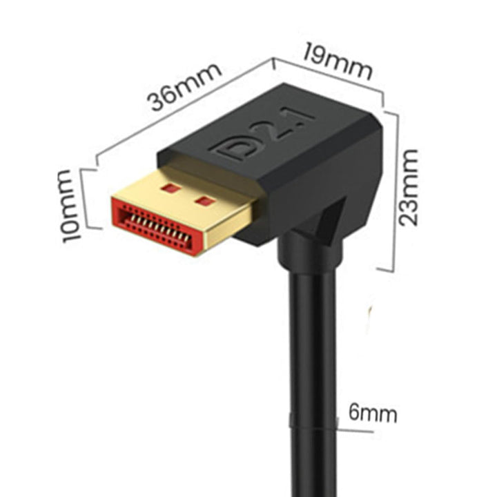 52Gbps Displayport 2.1 Extension Cable Unterstützung 16K@30Hz, 8K@120Hz, 4K@240Hz/165Hz/144Hz, HDR,