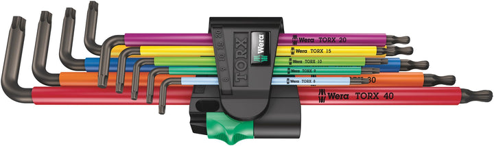 Wera 05024480001 967/9 TX XL 1 Winkelschlüsselsatz, lang, Mehrfarbig, 9-teilig