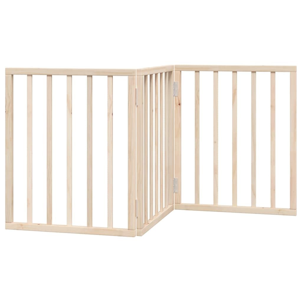 vidaXL Hundetor 3-TLG., Hundegitter Faltbar Pflegeleicht, Schutzgitter für Wohnzimmer Küche Treppe,