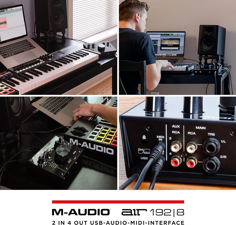 M-Audio AIR 192|8 - 2-in-4-out-USB Audio / MIDI-Schnittstelle mit MPC Beats und Ableton Live Recordi