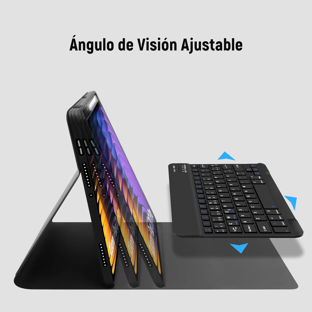 Lielax Schutzhülle mit Tastatur für Xiaomi Pad 7 / Pad 7 Pro 27,9 cm (11,2 Zoll) 2025, Xiaomi Pad 7/