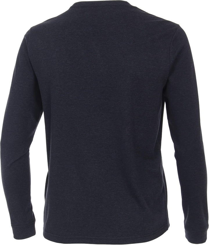 CASAMODA T-Shirt Langarm Uni Standard M Dunkelblau, Standard M Dunkelblau