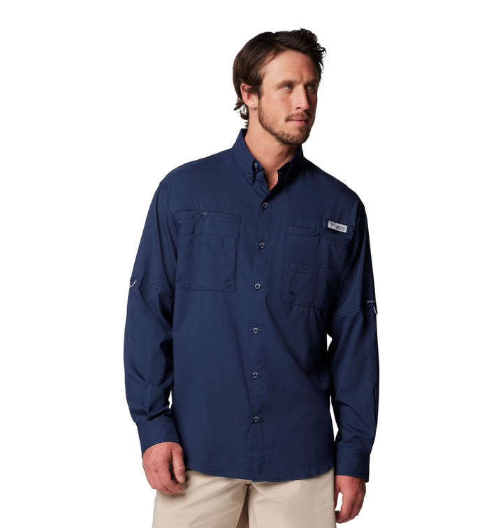 Columbia Herren Super Bonehead Classic Langarm Angelshirt XS Collegiate Marineblau, XS Collegiate Na