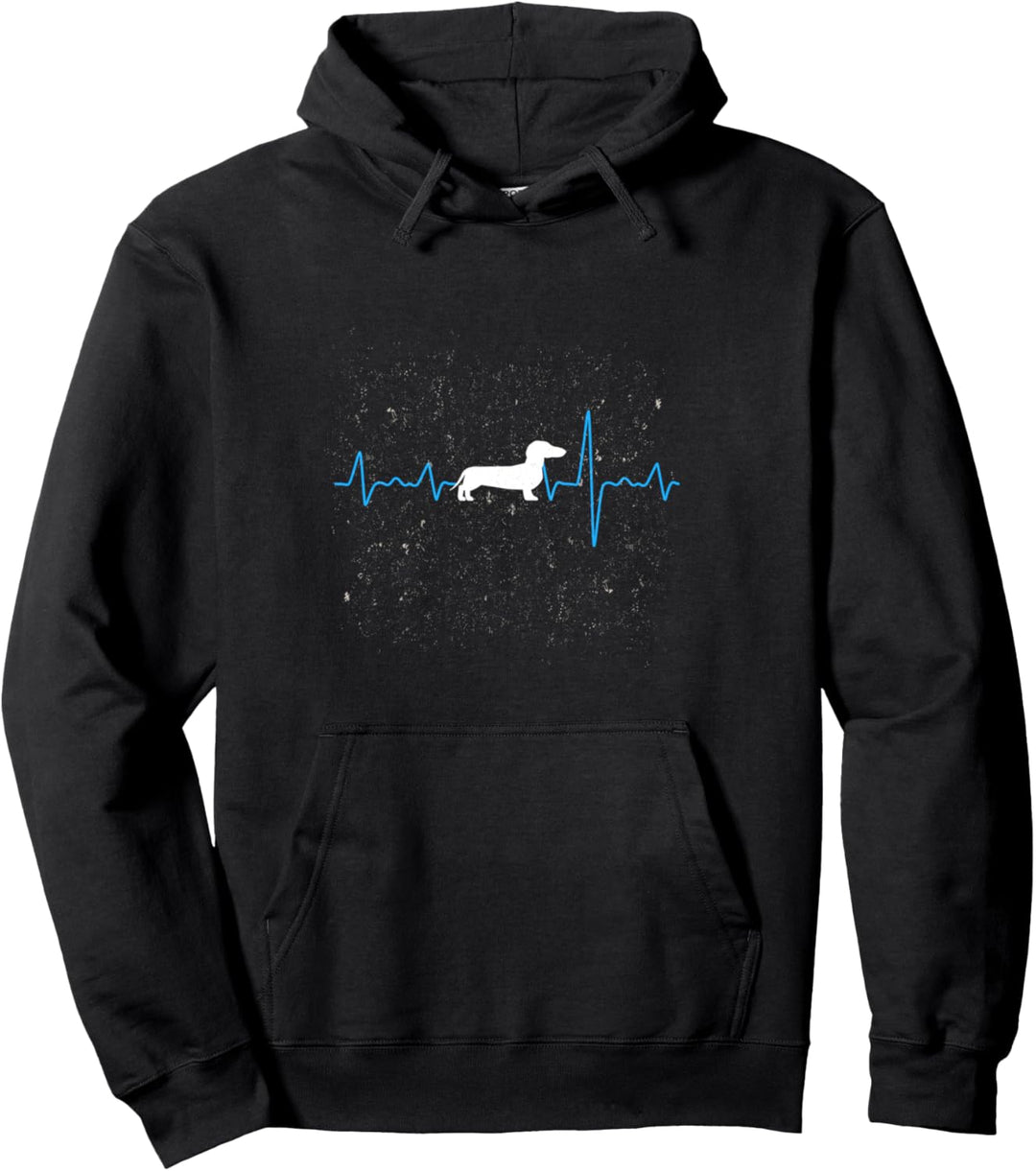 Dackel Herzschlag Pullover Hoodie