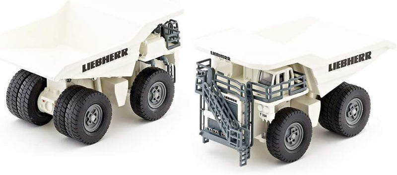 siku 1807, Liebherr T 264 Muldenkipper, 1:87, Metall/Kunststoff, Kippbare Mulde, Weiss Liebherr T 26