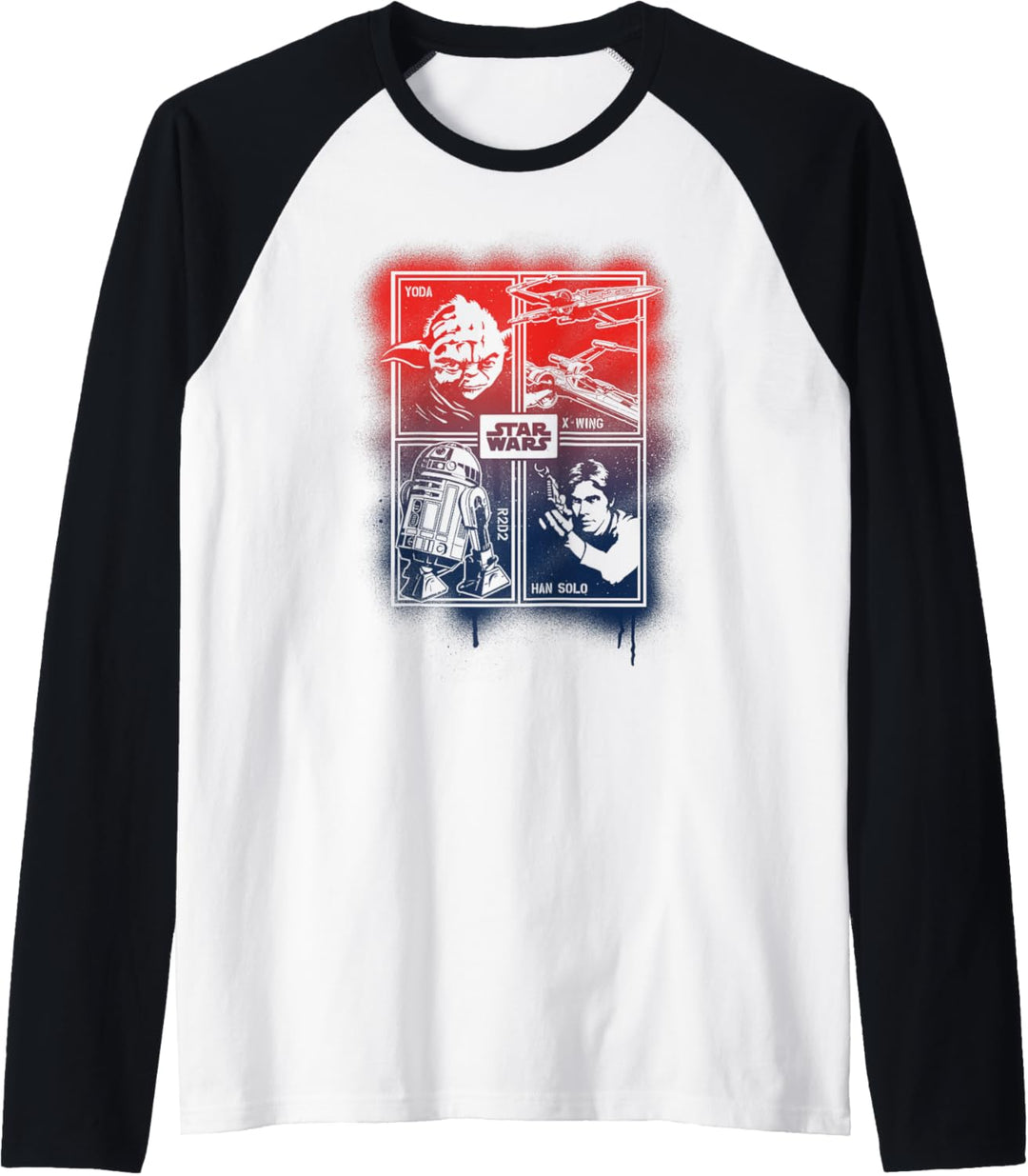 Star Wars Spray Collage Raglan