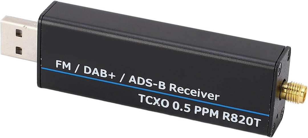 RTL-SDR-Empfänger, 100 kHz Bis 1766 MHz Software Defined Radio, Vollband RTL2832U R820T2 0,5 PPM TCX