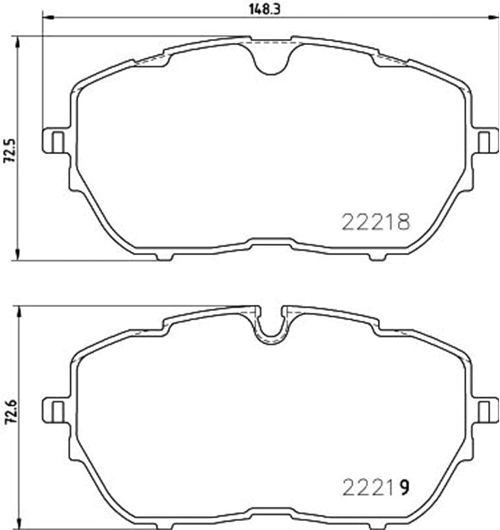 BREMBO P 61 128 Bremsbeläge