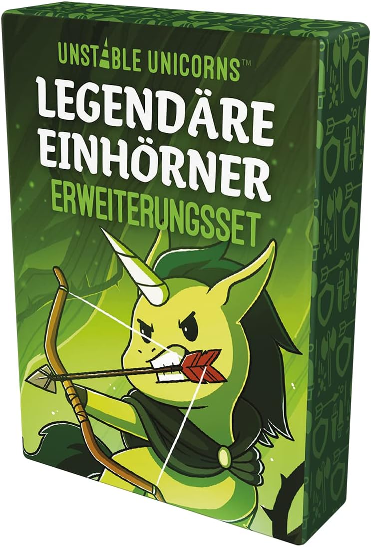 Unstable Games, Unstable Unicorns – Legendäre Einhörner, Erweiterung, Partyspiel, Kartenspiel, 2-8 S