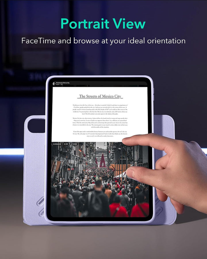 ESR Hülle für iPad Air 11 Zoll M4/M3/M2, iPad Air 8/7/6/5/4 (2026/2025/2024/2022/2020), drehbare Hül