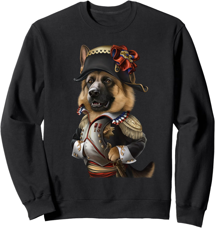 Deutscher Schäferhund als Kaiser Napoleon Bonaparte Sweatshirt