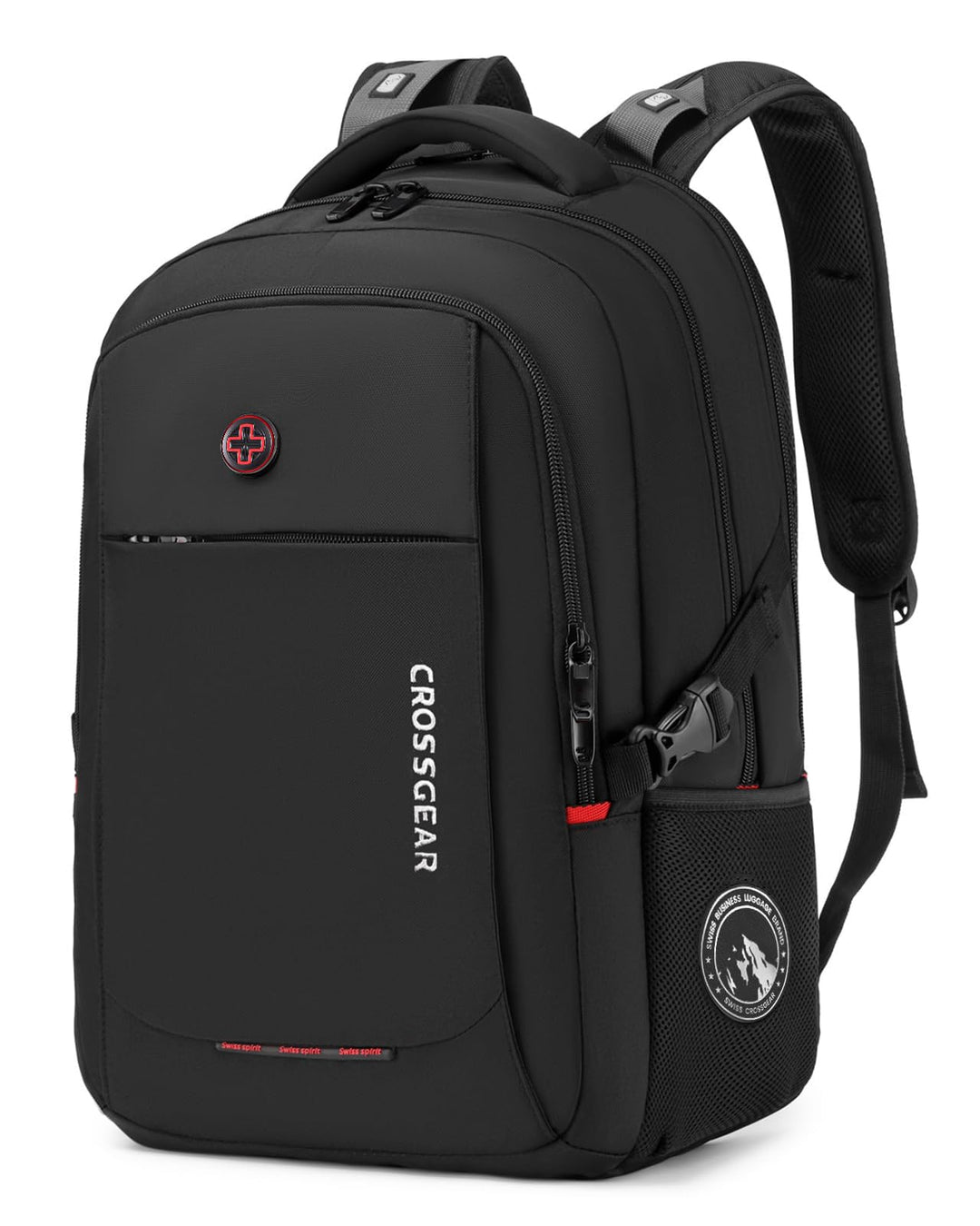 CROSSGEAR 17,3 Zoll Rucksack Herren mit Entlastenden Schultergurten, 30l Laptop Rucksack, Wasserdich