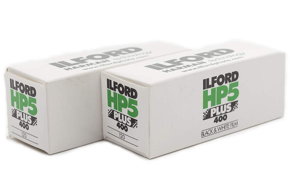 Ilford HP5 Plus Schwarz-Weiss Negativfolie ISO 400 (120 Rollenfolie) 2er-Pack 2 Pack, 2 Pack