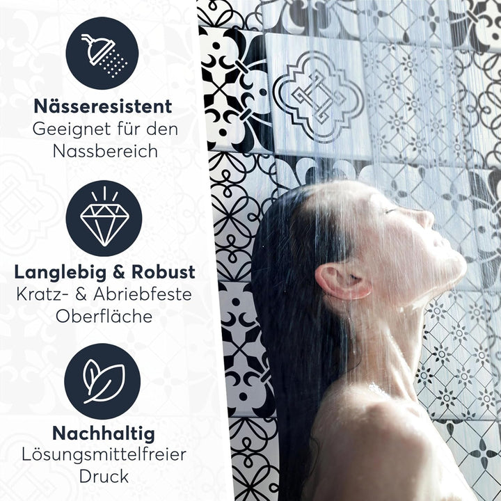 CREATISTO Klebefliesen Stickerfliesen Fliesenfolie - Hochwertige Aufkleber Sticker für Fliesen I Kle