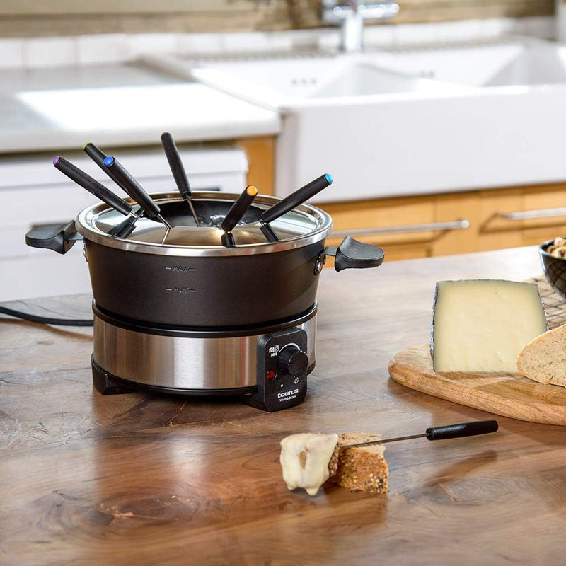 Taurus FF2 Fondue-Gerät, 1000 W, Kapazität 2 l, 8 Personen, einstellbare Temperatur, alle Arten von