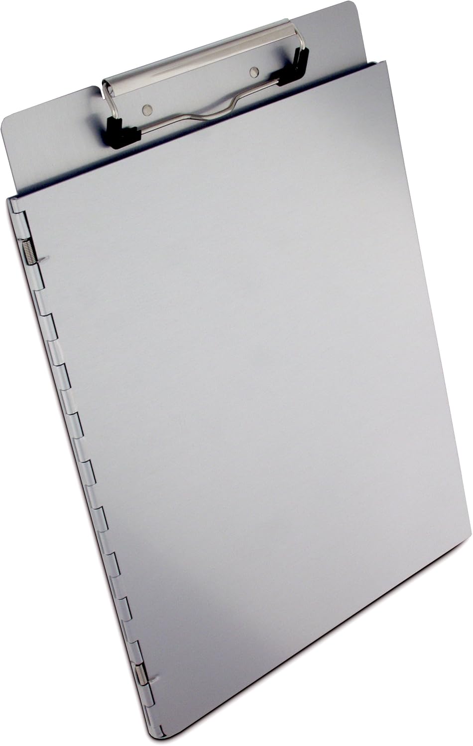 Saunders Klemmbrett aus recyceltem Aluminium, mit Sichtschutzabdeckung, für Briefe Side Hinge, Side