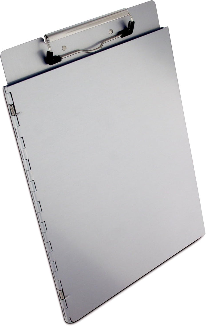 Saunders Klemmbrett aus recyceltem Aluminium, mit Sichtschutzabdeckung, für Briefe Side Hinge, Side