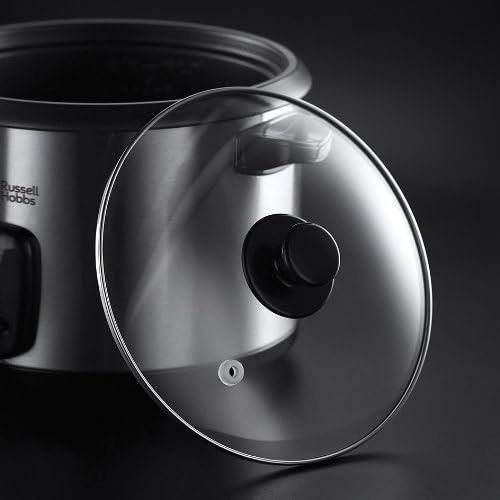 Russell Hobbs Reiskocher [1,8l] inkl. Dampfgarer -Einsatz (Warmhaltefunktion, antihaftbeschichteter