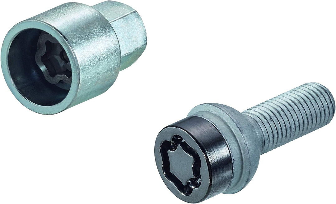 28018SUB Radsicherungsbolzen SUB (Schwarz) M14x1.5, Kugelsitz R13, Schaftlänge 26,7 mm, Gesamtlänge